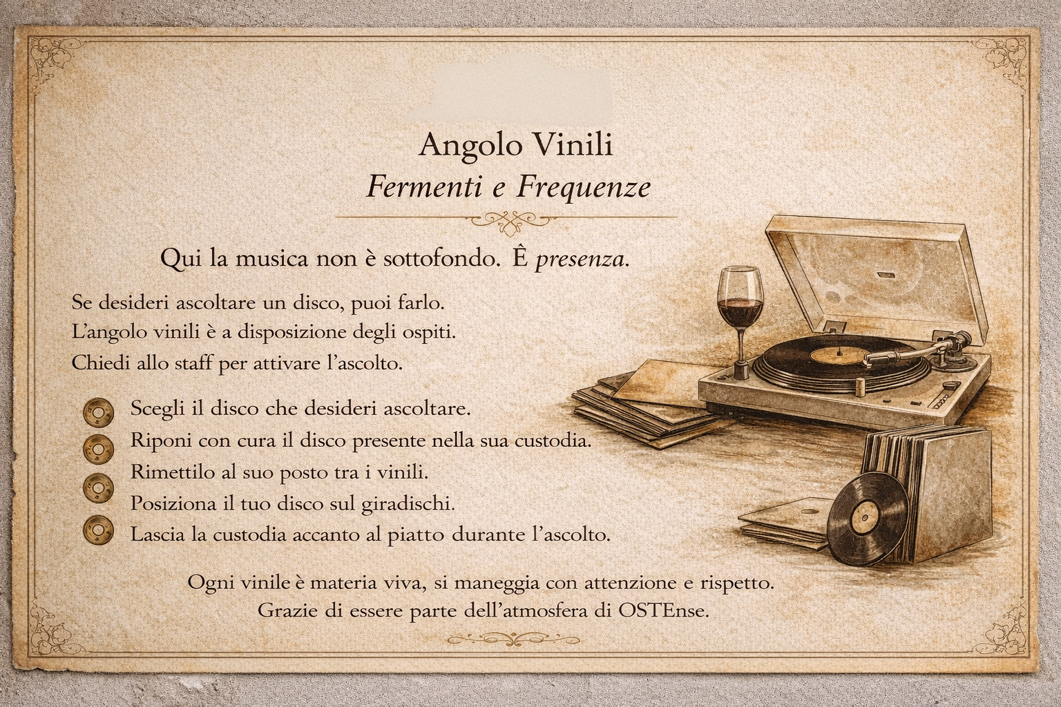 Angolo Vinili OSTEnse